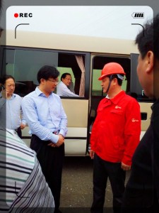 潛江市紫月路西延道路工程施工，市領導親臨現場視察、指導工作